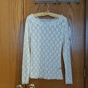 Lace Cream Shirt